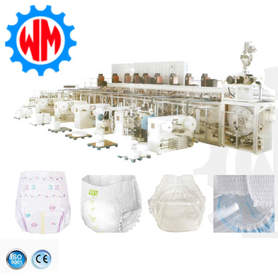 comprar Línea de producción de pañales para bebés de servicio completo de alta eficiencia con sistema de embalaje inteligente Fabricación en línea