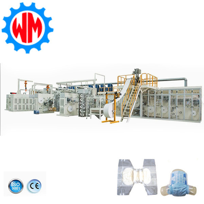 comprar Línea de producción de pañales para adultos 400 pcs/min Control inteligente con sistema de embalaje online manufacture