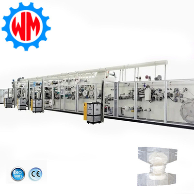 comprar Máquina de fabricación de pañales para adultos de diseño profesional con sistema de apilamiento automático online manufacture