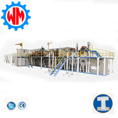 comprar Máquina de fabricación de pañales para adultos de servicio completo de alto nivel con sistema de control PLC online manufacture