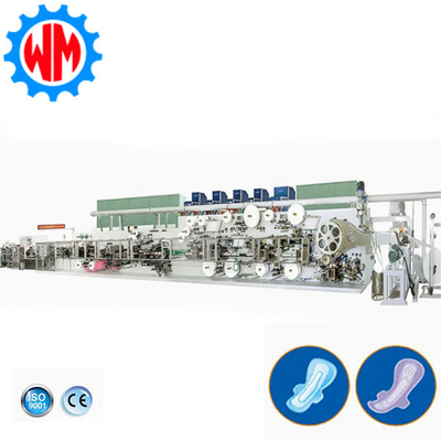 comprar Venta caliente de maquinaria de fabricación de almohadillas sanitarias de alta velocidad con personalización profesional Fabricación en línea