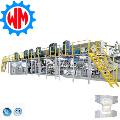 comprar Fábrica profesional línea de producción de pañales para adultos de servicio completo fácil mantenimiento online manufacture