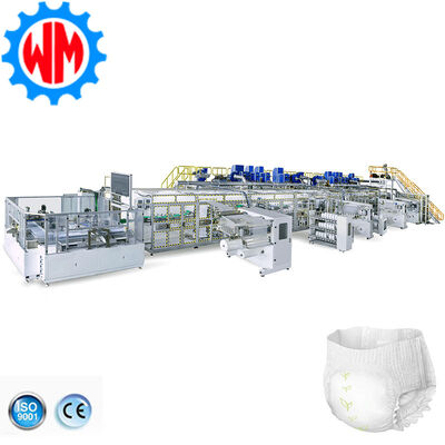 comprar 600Pcs/Min Baby Pull-Ups Diaper Training Pants Making Machine Full Servo Smart Panel Control Fabricación en línea