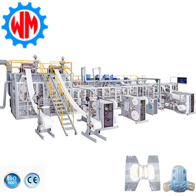 comprar 97% Qualified Rate With 250-450PCS/Min Adult Diaper Making Machine Professional Design Fabricación en línea