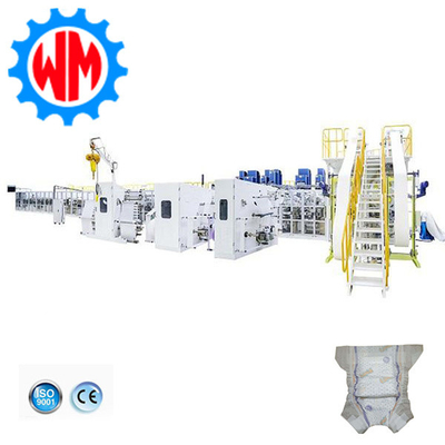 Máquina de pañales desechables para bebés de ahorro de energía Máquina de producción de 400KW con CE