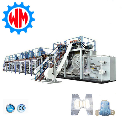 Máquina de fabricación de pañales para adultos de alta eficiencia con servo completo Exportación global con CE