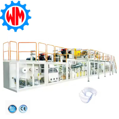 Línea de producción de pañales para adultos de 400 kW Máquina de fabricación de pañales 400pcs/min