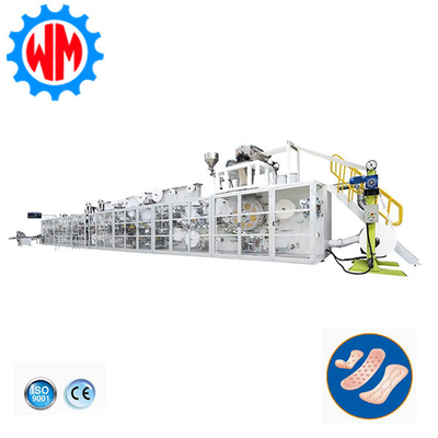 Máquina de fabricación de almohadillas sanitarias de alto rendimiento con servo completo 1500pcs/min Exportación a África