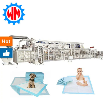Fácil operación línea de producción de almohadillas 250 metros/min Máquina de almohadillas