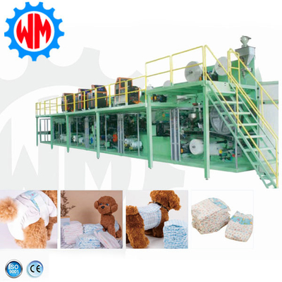 Máquina de fabricación de pañales de mascotas de alta velocidad de fábrica potente con CE