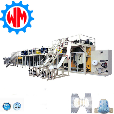 Fabrica de maquinaria de fabricación de pañales para adultos de alta velocidad 350 PCS/minuto