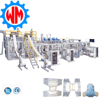 Potente fábrica de servo completo 350pcs / minuto para adultos pañales de fabricación de maquinaria Exportación global