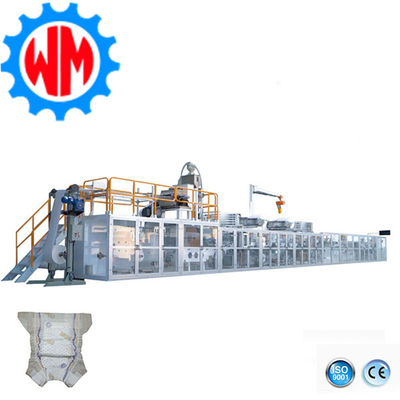 400KW avanzada nueva máquina de hacer pañales para bebés control PLC fácil operación