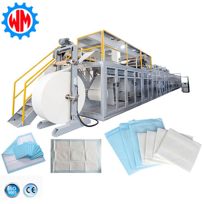 Disposable Medical Underpad Incontinencia Hospital Bajo la cama de la almohadilla hacer máquina